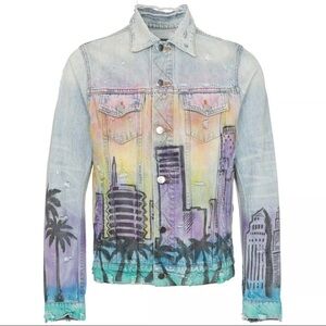AMIRI Multicolor Denim Hollywood Jeans Jacket